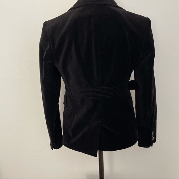 Valerie Stevens Petite size 2P velour black blazer - Picture 3 of 10